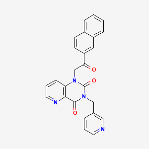 1-(2-(naphthalen-2-yl)-2-oxoethyl)-3-(pyridin-3-ylmethyl)pyrido[3,2-d]pyrimidine-2,4(1H,3H)-dione