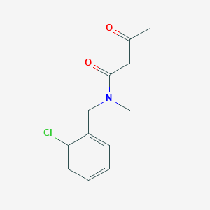 N-[(2-chlorophenyl)methyl]-N-methyl-3-oxobutanamide