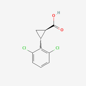 (1R,2R)-2-(2,6-Dichlorophenyl)cyclopropane-1-carboxylic acid