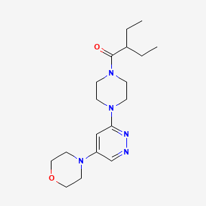 2-Ethyl-1-(4-(5-morpholinopyridazin-3-yl)piperazin-1-yl)butan-1-one