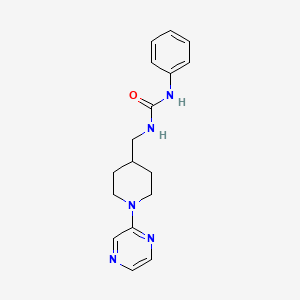 1-Phenyl-3-((1-(pyrazin-2-yl)piperidin-4-yl)methyl)urea