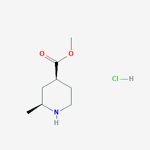 molecular formula C8H16ClNO2 B2961859 Methyl (2S,4S)-2-methylpiperidine-4-carboxylate hydrochloride CAS No. 2387560-52-1