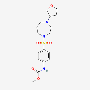 Methyl (4-((4-(tetrahydrofuran-3-yl)-1,4-diazepan-1-yl)sulfonyl)phenyl)carbamate