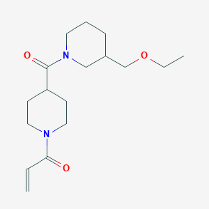 1-[4-[3-(Ethoxymethyl)piperidine-1-carbonyl]piperidin-1-yl]prop-2-en-1-one