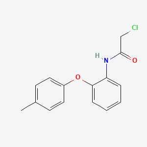 molecular formula C15H14ClNO2 B2961911 2-chloro-N-[2-(4-methylphenoxy)phenyl]acetamide CAS No. 861433-32-1