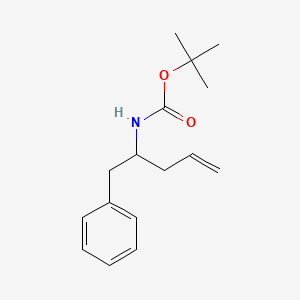 molecular formula C16H23NO2 B2961929 tert-butyl N-(1-phenylpent-4-en-2-yl)carbamate CAS No. 1335042-61-9