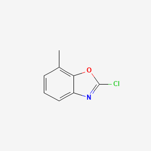molecular formula C8H6ClNO B2961937 2-chloro-7-methyl-1,3-benzoxazole CAS No. 1378633-00-1