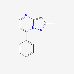 molecular formula C13H11N3 B2961947 2-Methyl-7-phenylpyrazolo[1,5-a]pyrimidine CAS No. 186956-64-9