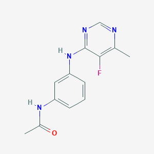 molecular formula C13H13FN4O B2962067 N-{3-[(5-fluoro-6-methylpyrimidin-4-yl)amino]phenyl}acetamide CAS No. 2415472-04-5