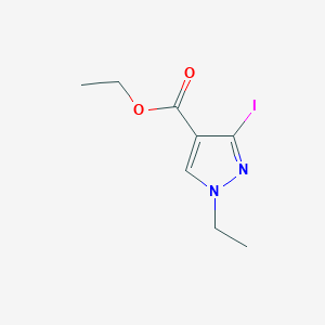 molecular formula C8H11IN2O2 B2962084 Ethyl 1-ethyl-3-iodo-1h-pyrazole-4-carboxylate CAS No. 1257250-76-2