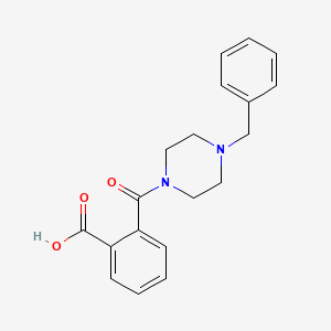 B2962121 2-[(4-Benzyl-1-piperazinyl)carbonyl]benzoic acid CAS No. 327106-95-6