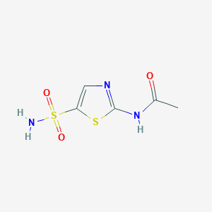 molecular formula C5H7N3O3S2 B2962236 N-(5-sulfamoyl-1,3-thiazol-2-yl)acetamide CAS No. 113411-22-6