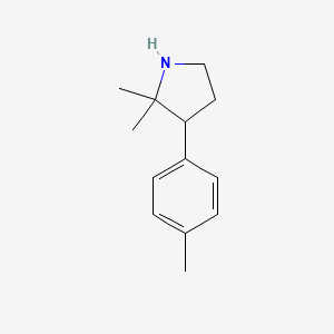 B2962311 2,2-Dimethyl-3-(p-tolyl)pyrrolidine CAS No. 1250894-58-6