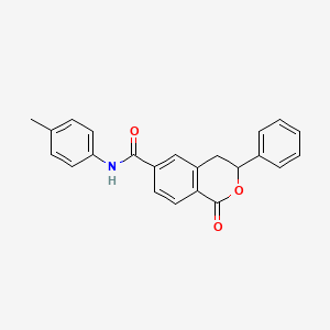 molecular formula C23H19NO3 B2962524 N-(4-methylphenyl)-1-oxo-3-phenyl-3,4-dihydro-1H-2-benzopyran-6-carboxamide CAS No. 853890-00-3