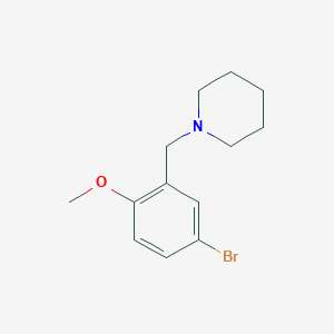 molecular formula C13H18BrNO B2962545 1-(5-Bromo-2-methoxybenzyl)piperidine CAS No. 7016-11-7