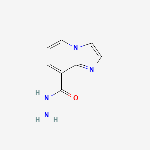 molecular formula C8H8N4O B2962556 Imidazo[1,2-a]pyridine-8-carbohydrazide CAS No. 1092346-49-0
