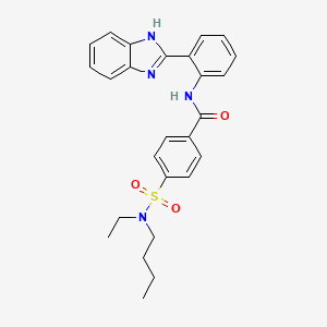 molecular formula C26H28N4O3S B2962560 N-[2-(1H-1,3-benzodiazol-2-yl)phenyl]-4-[butyl(ethyl)sulfamoyl]benzamide CAS No. 683762-63-2