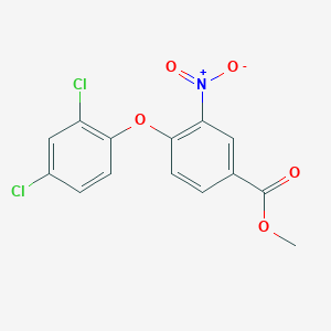 molecular formula C14H9Cl2NO5 B2962589 Methyl 4-(2,4-dichlorophenoxy)-3-nitrobenzoate CAS No. 478246-38-7