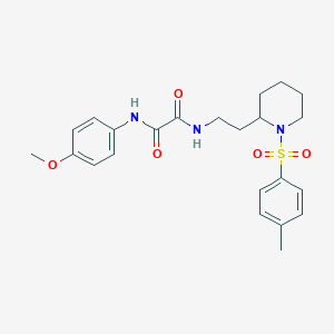 molecular formula C23H29N3O5S B2962594 N1-(4-methoxyphenyl)-N2-(2-(1-tosylpiperidin-2-yl)ethyl)oxalamide CAS No. 898348-20-4