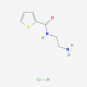 molecular formula C7H11ClN2OS B2962602 N-(2-AMINOETHYL)THIOPHENE-2-CARBOXAMIDE HYDROCHLORIDE CAS No. 1211461-34-5
