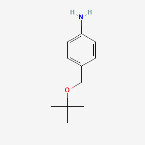molecular formula C11H17NO B2962619 4-[(Tert-butoxy)methyl]aniline CAS No. 1039311-45-9