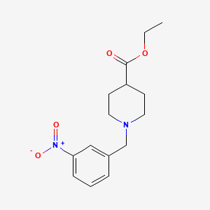 molecular formula C15H20N2O4 B2962648 Ethyl 1-(3-nitrobenzyl)piperidine-4-carboxylate CAS No. 414873-13-5