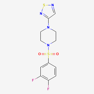 1-(3,4-Difluorobenzenesulfonyl)-4-(1,2,5-thiadiazol-3-yl)piperazine