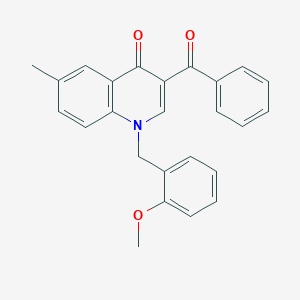 3-Benzoyl-1-[(2-methoxyphenyl)methyl]-6-methyl-1,4-dihydroquinolin-4-one