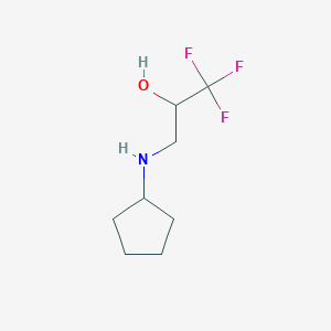 3-(Cyclopentylamino)-1,1,1-trifluoropropan-2-ol