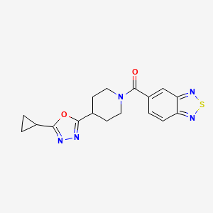 Benzo[c][1,2,5]thiadiazol-5-yl(4-(5-cyclopropyl-1,3,4-oxadiazol-2-yl)piperidin-1-yl)methanone