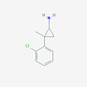 2-(2-Chlorophenyl)-2-methylcyclopropan-1-amine