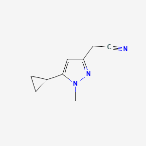 2-(5-Cyclopropyl-1-methyl-1H-pyrazol-3-yl)acetonitrile
