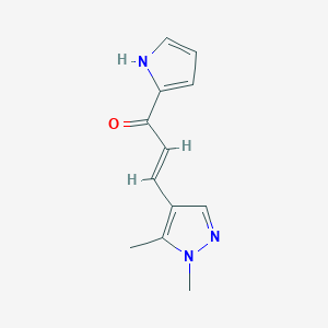 3-(1,5-Dimethyl-1H-pyrazol-4-yl)-1-(1H-pyrrol-2-yl)-propenone