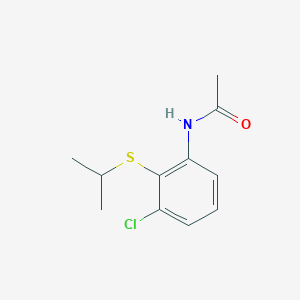 molecular formula C11H14ClNOS B2962721 N-[3-chloro-2-(isopropylthio)phenyl]acetamide CAS No. 883023-29-8
