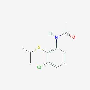 N-(3-chloro-2-propan-2-ylsulfanylphenyl)acetamide