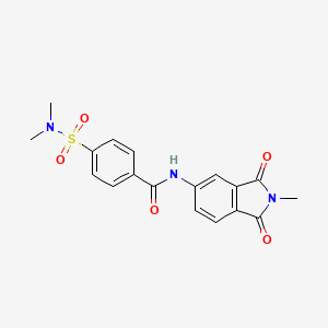 4-(dimethylsulfamoyl)-N-(2-methyl-1,3-dioxoisoindol-5-yl)benzamide