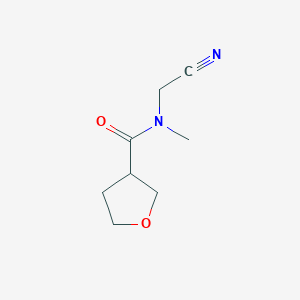 molecular formula C8H12N2O2 B2962742 N-(cyanomethyl)-N-methyloxolane-3-carboxamide CAS No. 1250826-10-8
