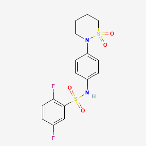 N-[4-(1,1-dioxothiazinan-2-yl)phenyl]-2,5-difluorobenzenesulfonamide
