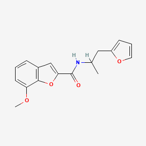 N-(1-(furan-2-yl)propan-2-yl)-7-methoxybenzofuran-2-carboxamide