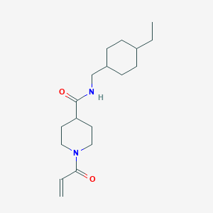 N-[(4-Ethylcyclohexyl)methyl]-1-prop-2-enoylpiperidine-4-carboxamide
