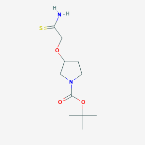 molecular formula C11H20N2O3S B2962763 Tert-butyl3-(carbamothioylmethoxy)pyrrolidine-1-carboxylate CAS No. 2260932-63-4