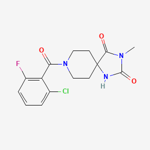 8-(2-Chloro-6-fluorobenzoyl)-3-methyl-1,3,8-triazaspiro[4.5]decane-2,4-dione