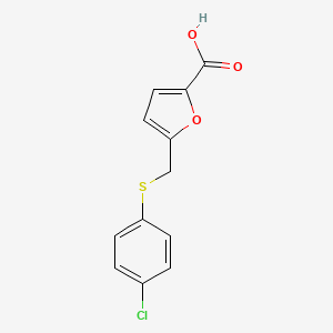 5-{[(4-Chlorophenyl)sulfanyl]methyl}furan-2-carboxylic acid