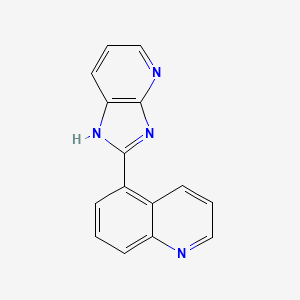 molecular formula C15H10N4 B2962788 5-{4H-imidazo[4,5-b]pyridin-2-yl}quinoline CAS No. 1354960-76-1