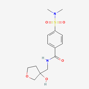4-(N,N-dimethylsulfamoyl)-N-((3-hydroxytetrahydrofuran-3-yl)methyl)benzamide
