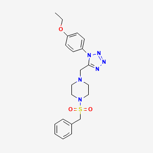 1-(benzylsulfonyl)-4-((1-(4-ethoxyphenyl)-1H-tetrazol-5-yl)methyl)piperazine