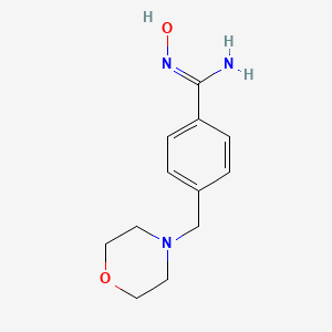 molecular formula C12H17N3O2 B2962805 N'-hydroxy-4-(morpholin-4-ylmethyl)benzene-1-carboximidamide CAS No. 926198-54-1