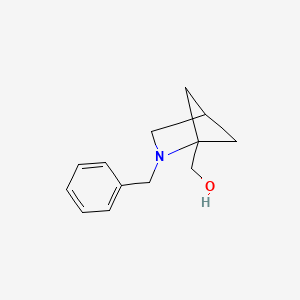 molecular formula C13H17NO B2962813 {2-Benzyl-2-azabicyclo[2.1.1]hexan-1-yl}methanol CAS No. 637739-94-7