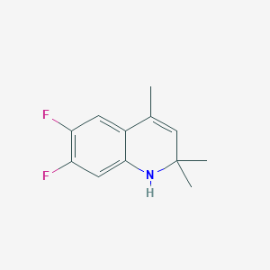 molecular formula C12H13F2N B2962814 6,7-Difluoro-2,2,4-trimethyl-1H-quinoline CAS No. 1260649-14-6