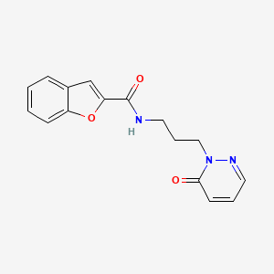 N-(3-(6-oxopyridazin-1(6H)-yl)propyl)benzofuran-2-carboxamide